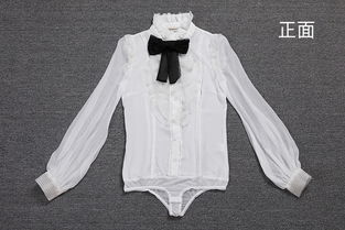 施悅名2018秋冬新品真絲襯衫女上衣時尚女裝原創精品蝴蝶結連體長袖襯衣