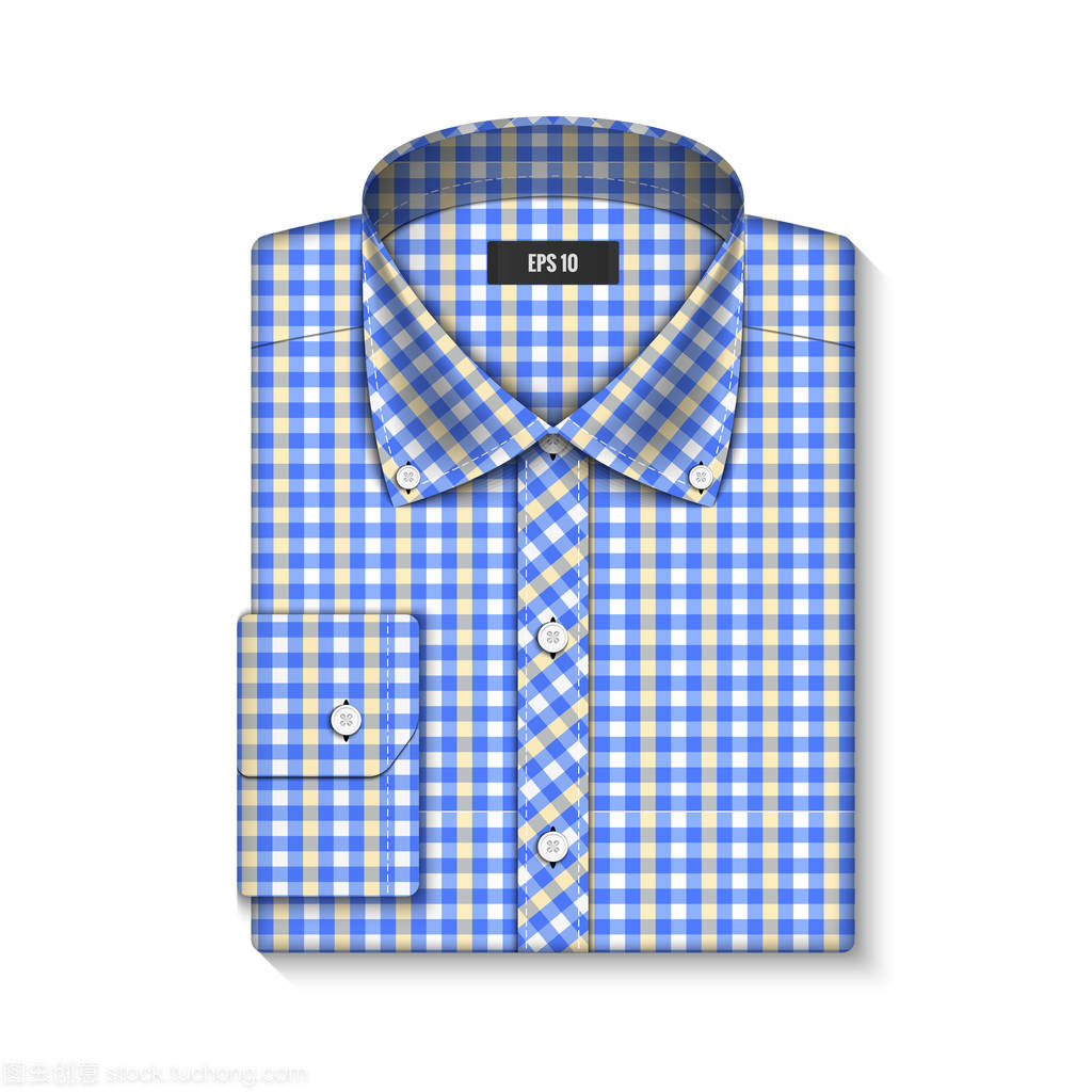 經(jīng)典的襯衫。矢量圖