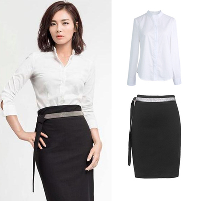 歡樂(lè)頌2劉濤安迪同款套裝OL職業(yè)裝套裙襯衫工作服面試女裝半身裙