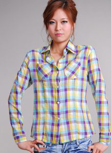 F0451新款女裝格子襯衫 價格、廠家與產品圖片全解析